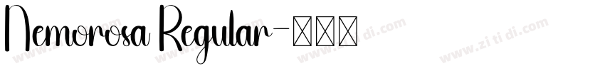 Nemorosa Regular字体转换